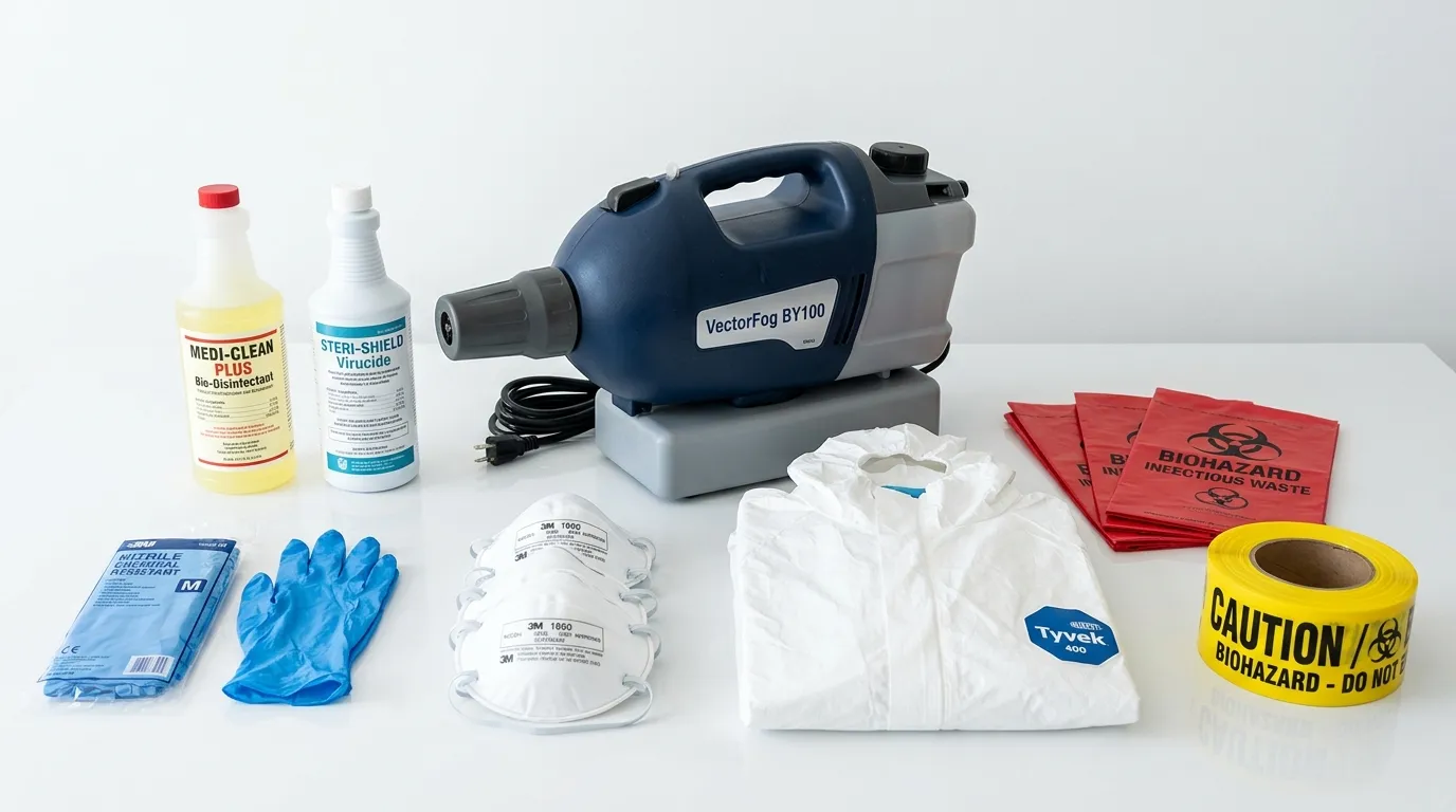 Professional biohazard remediation crew working in Mount Dora