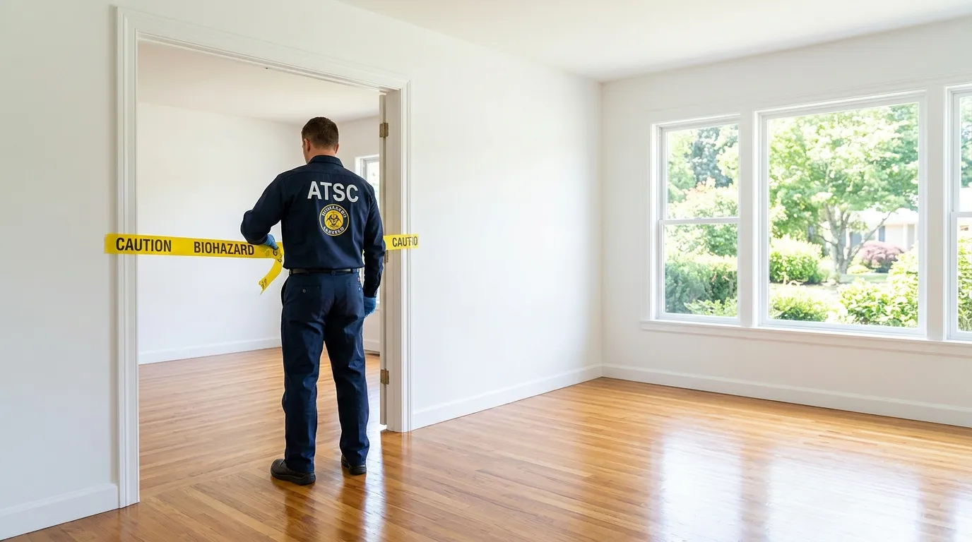 Certified biohazard cleanup crew performing Decomposition Cleanup in Mount Dora